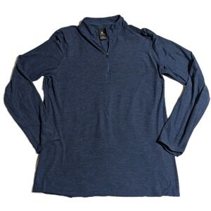 Kyodan‎ Men's XL Performance Quarter Zip Pullover Navy Heather Stretch Athletic